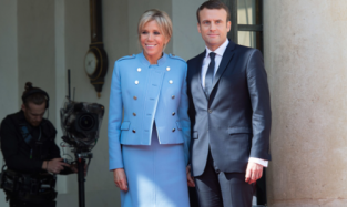 Жена президента Франции на его инаугурацию предпочла наряд Louis Vuitton