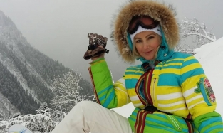 Ирина Ключникова полюбовалась на склоны гор