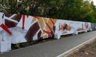 Тематическое граффити, посвященное Жукову, не выдержало первых дней зимы 