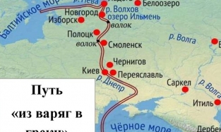 Россиянам предложено командой вспомнить о торговом пути «из варяг в греки»