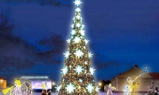 В Омске намерены заменить городскую ель 