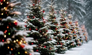 Омичам продают новогодние елки из Челябинска, Перми и Башкирии 