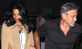 Джордж Клуни и Амаль Аламуддин отпраздновали День всех Влюбленных в суши баре