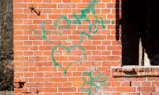 Неизвестный вандал оставил надпись «Кант - лох» на стене дома Канта в Калининграде