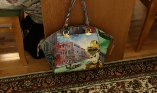 Парыгина «выгуляла» сумку с видами Венеции